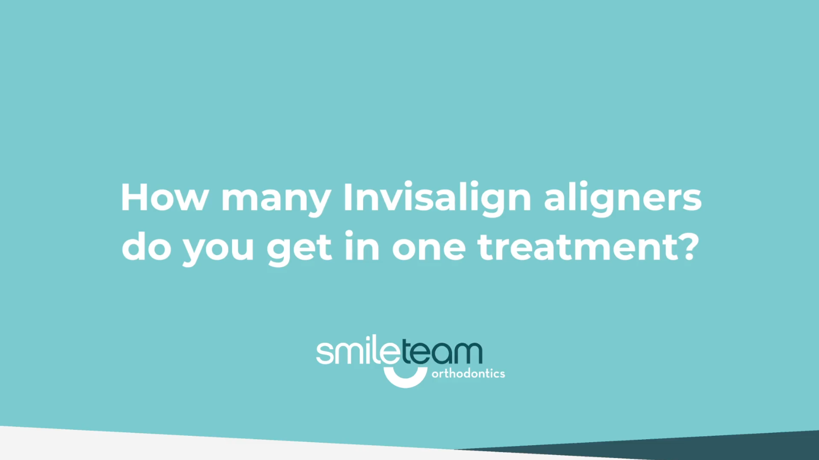 How many Invisalign aligners do you get?